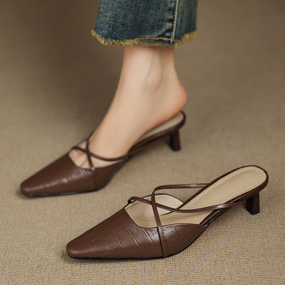 Velora Genuine Leather Mules