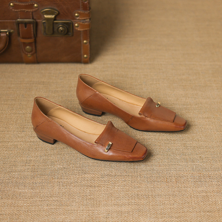 Dalia Genuine Leather Loafer Pumps
