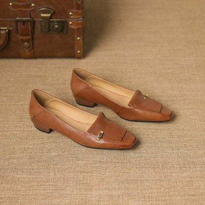 Dalia Genuine Leather Loafer Pumps