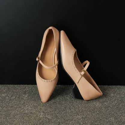 Zora Genuine Leather Heels