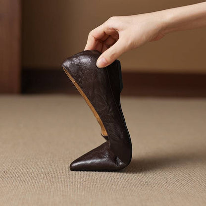 Aelra Genuine Leather Pumps