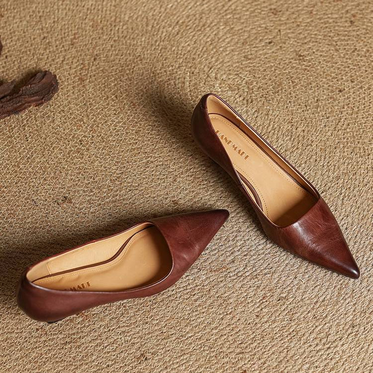 Loria Genuine Leather Heels