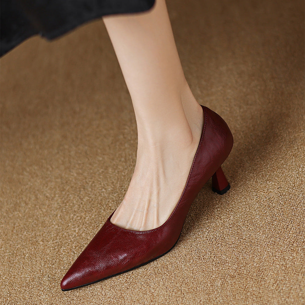 Elore Genuine Leather Heels