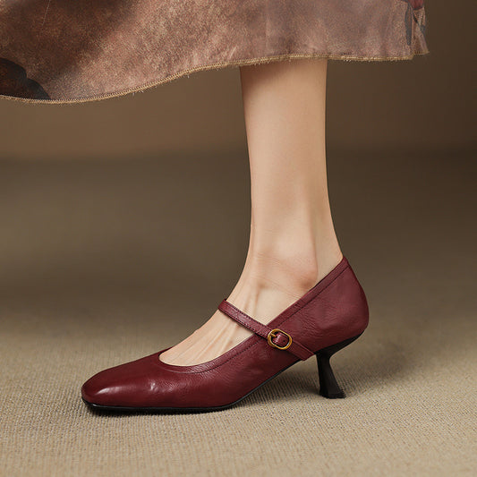 Kedy Genuine Leather Heels