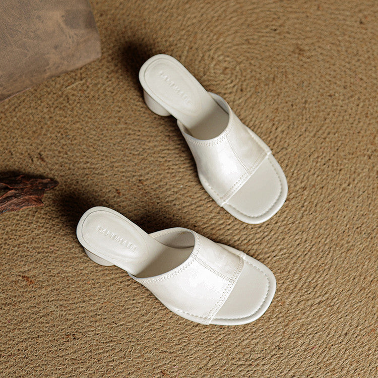 Brily Genuine Leather Mules