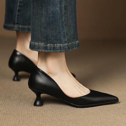 Elyia Genuine Leather Heels