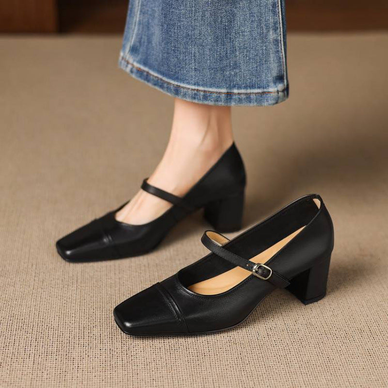 Brela Genuine Leather Heels