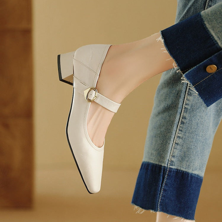 Merlot Genuine Leather Heels