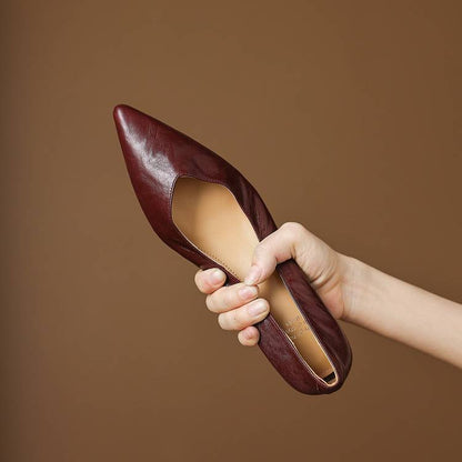 Aelra Genuine Leather Pumps