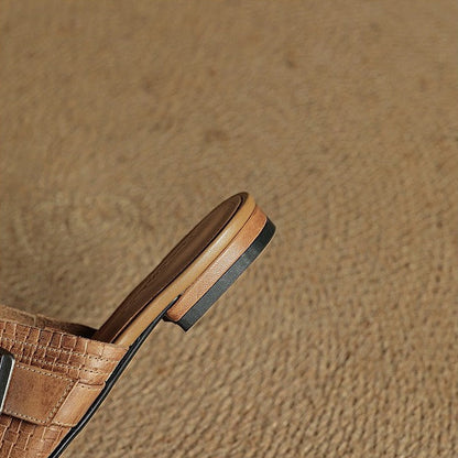 Hailey Genuine Leather Mules