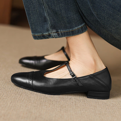 Myzor Genuine Leather Flats