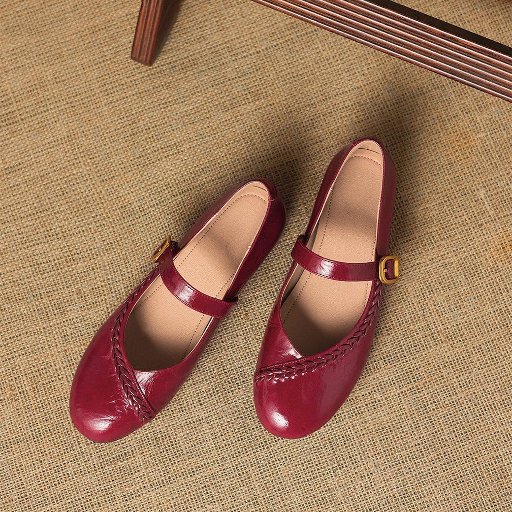 Zylen Genuine Leather Flats