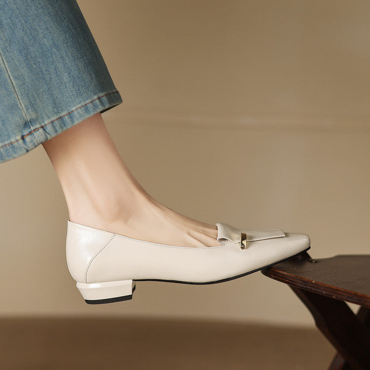 Dalia Genuine Leather Loafer Pumps