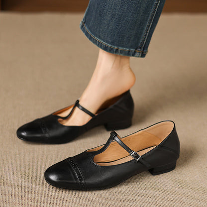 Myzor Genuine Leather Flats
