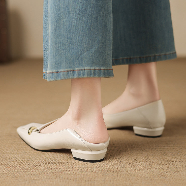Dalia Genuine Leather Loafer Pumps