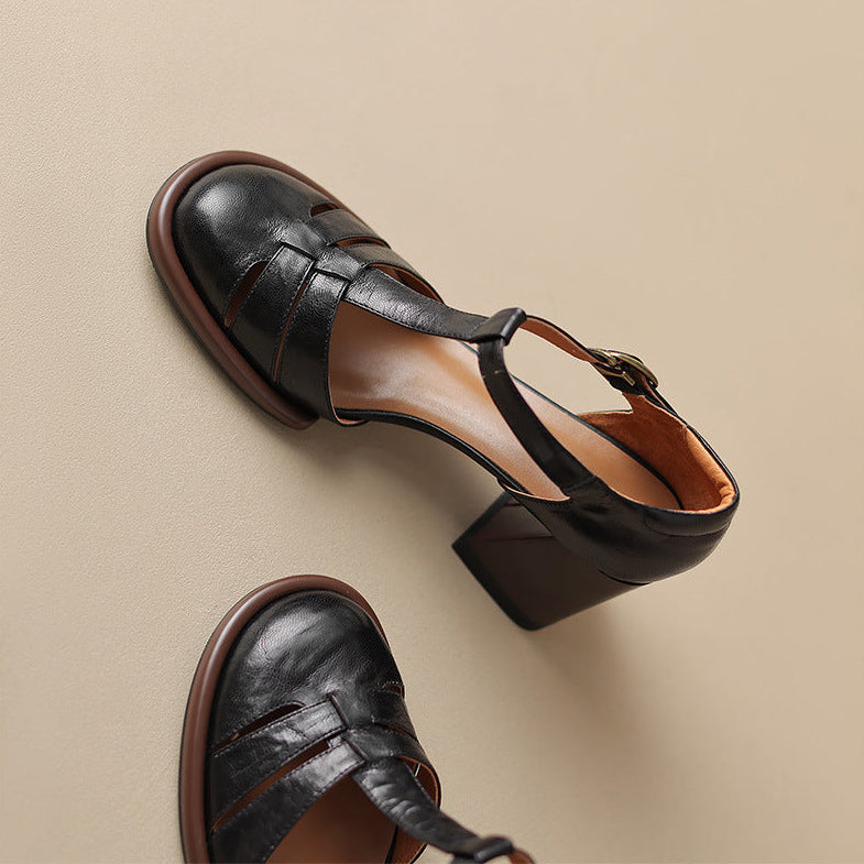 Atley Genuine Leather Heels