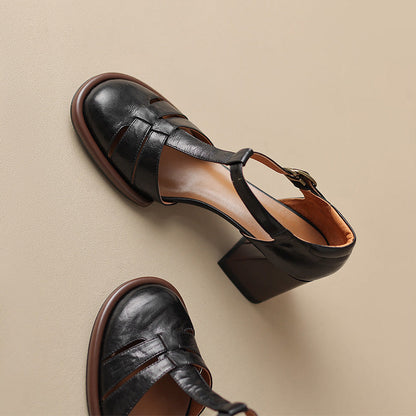 Atley Genuine Leather Heels