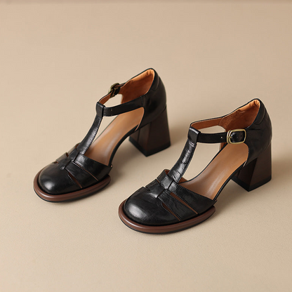 Atley Genuine Leather Heels