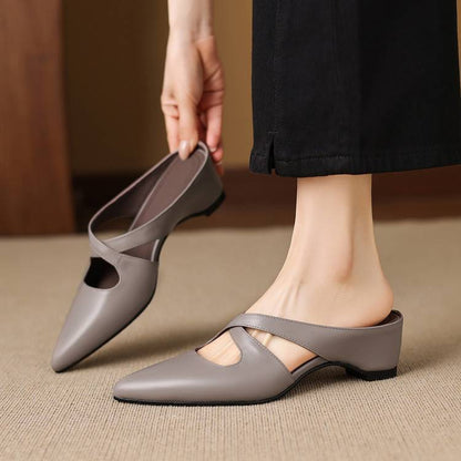 Gale Genuine Leather Mules