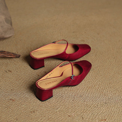 Esmer Genuine Leather Mules