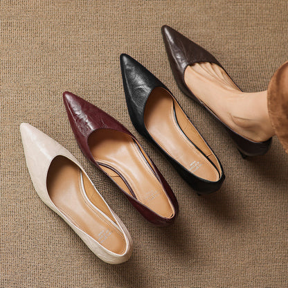 Jovia Genuine Leather Heels