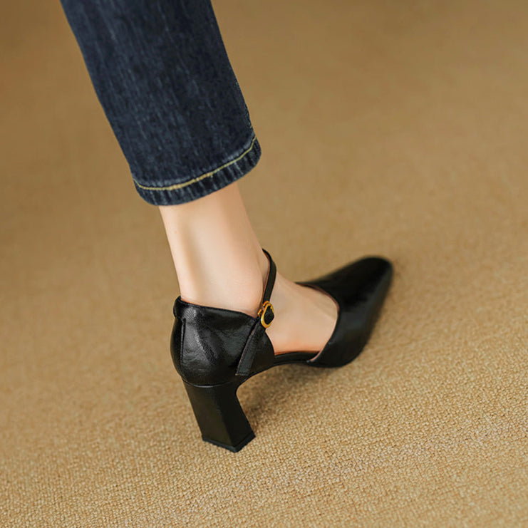 Amaris Genuine Leather Heels