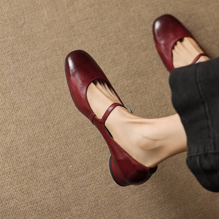 Felya Genuine Leather Flats