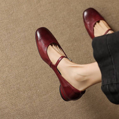 Felya Genuine Leather Flats
