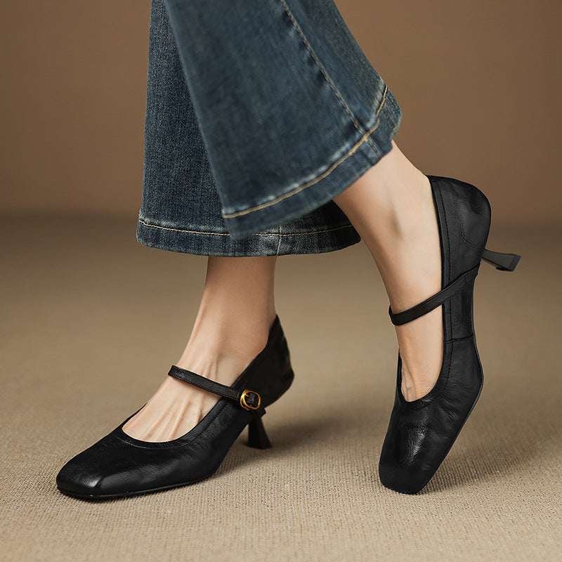 Kedy Genuine Leather Heels