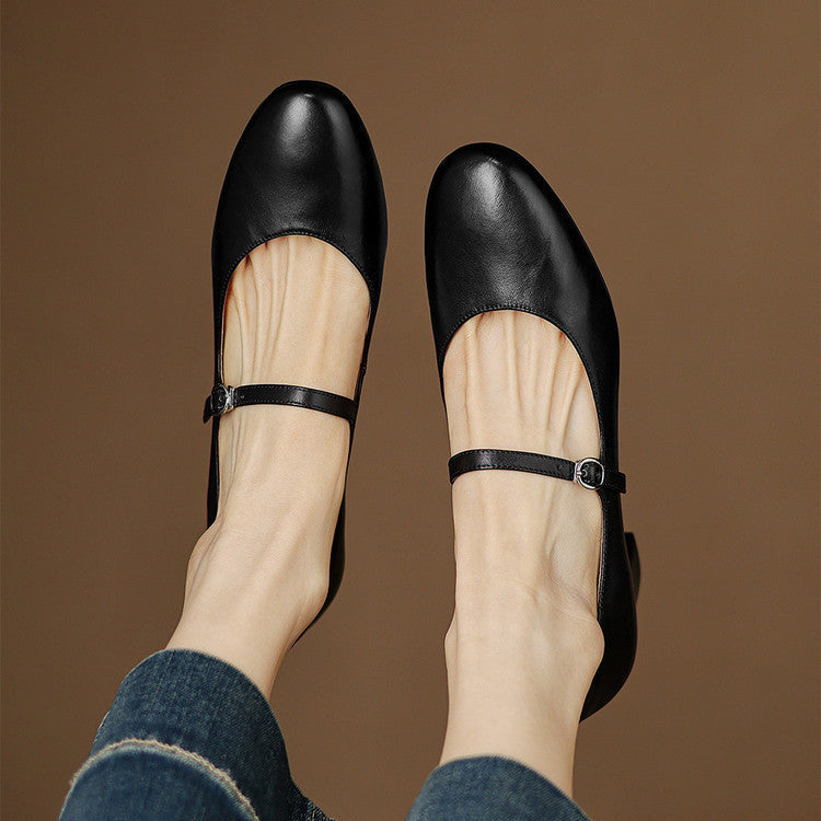Blare Genuine Leather Heels