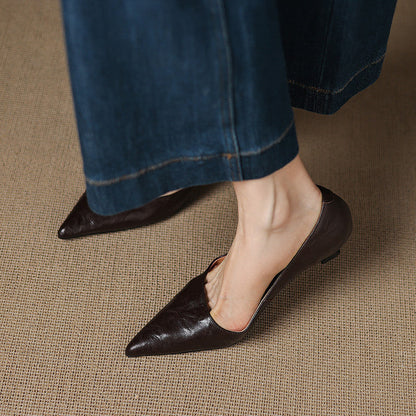 Kolen Genuine Leather Heels