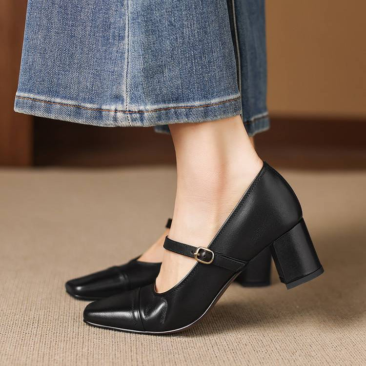 Brela Genuine Leather Heels