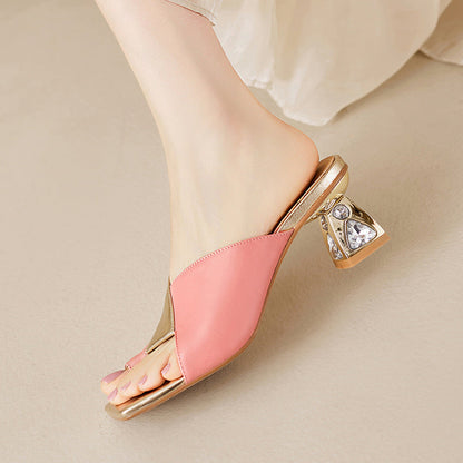 Avela Genuine Leather Toe-Loop Sandals