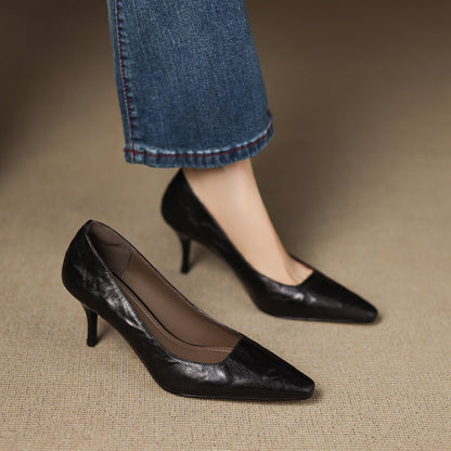 Brucia Genuine Leather Heels
