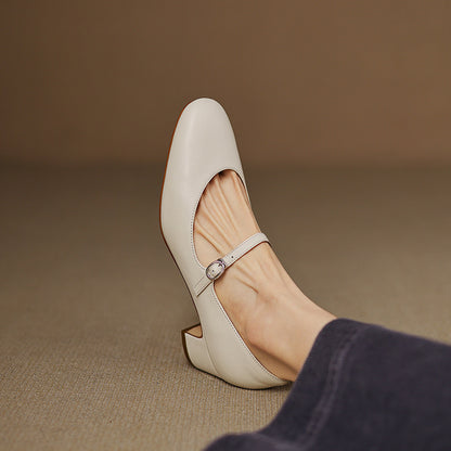 Blare Genuine Leather Heels