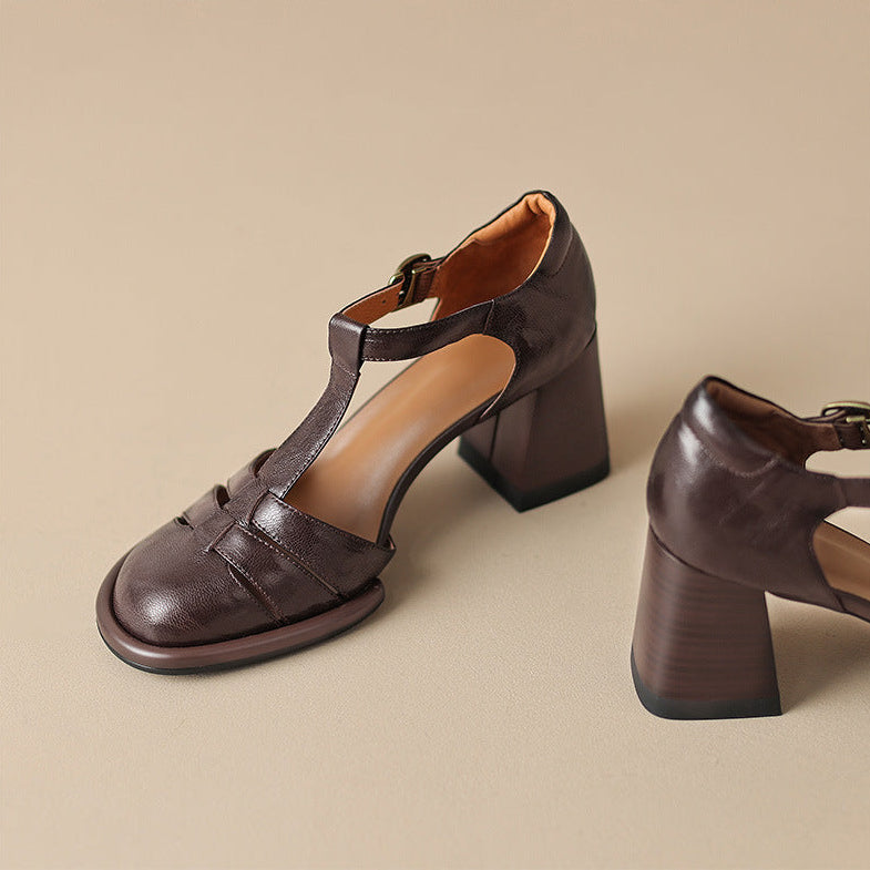 Atley Genuine Leather Heels