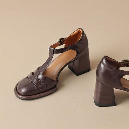 Atley Genuine Leather Heels