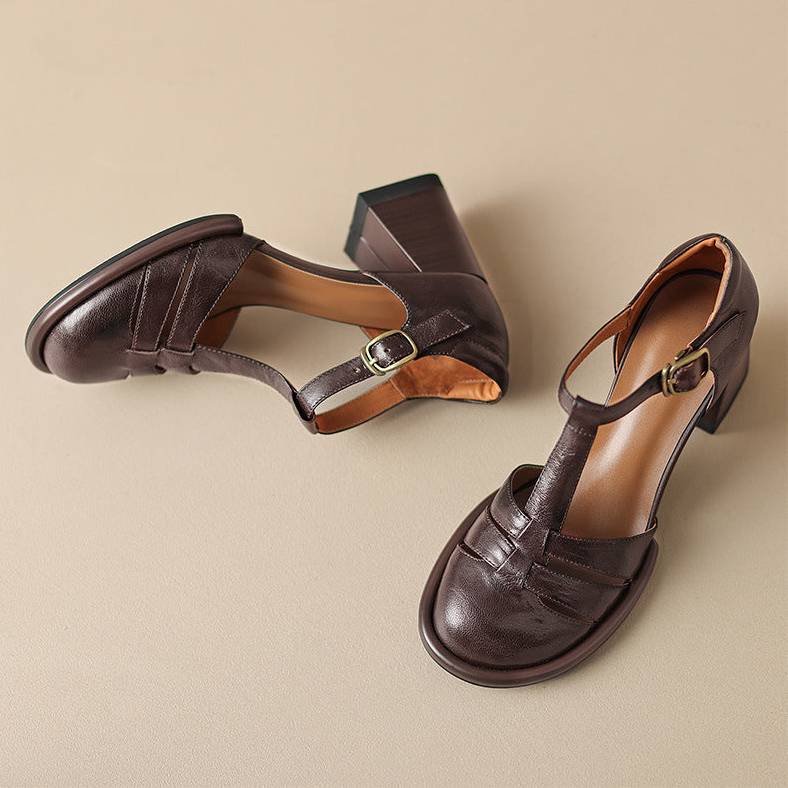 Atley Genuine Leather Heels