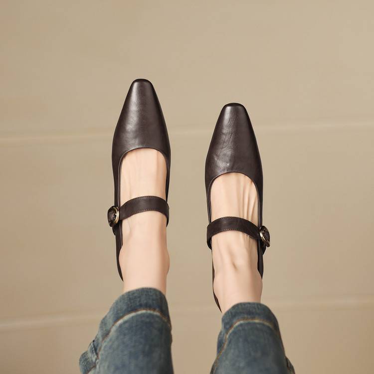 Nessa Genuine Leather Heels