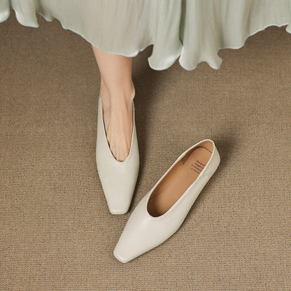 Amira Genuine Leather Flats