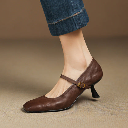 Kedy Genuine Leather Heels