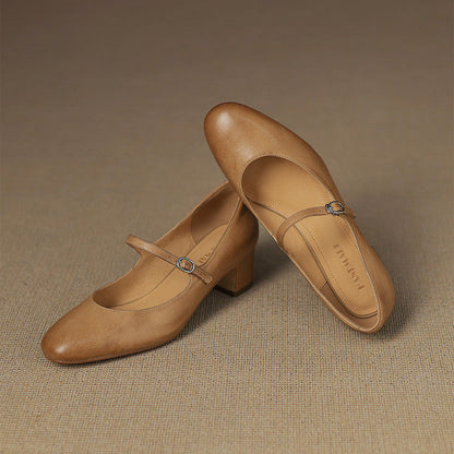 Blare Genuine Leather Heels