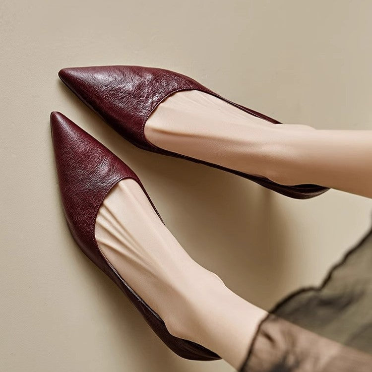 Kolen Genuine Leather Heels