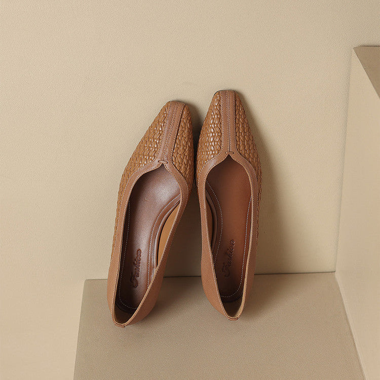 Morissa Genuine Leather Heels