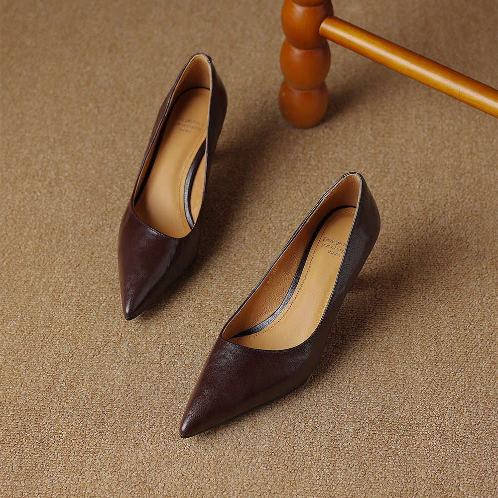 Elore Genuine Leather Heels