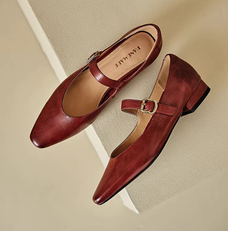 Roxel Genuine Leather Flats