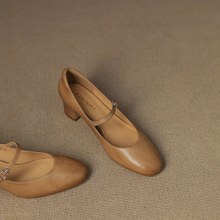 Cadrel Genuine Leather Pumps