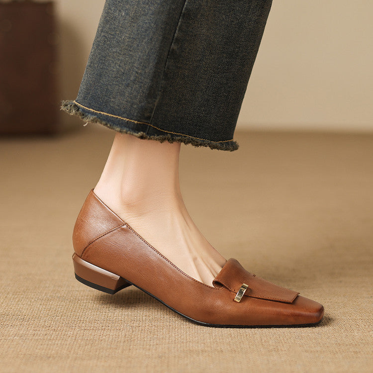 Dalia Genuine Leather Loafer Pumps