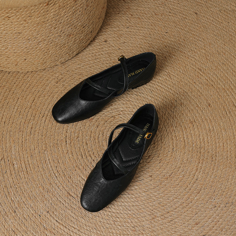 Ralia Genuine Leather Flats