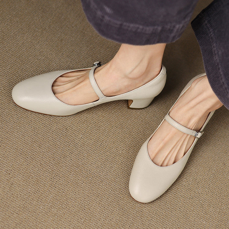 Blare Genuine Leather Heels